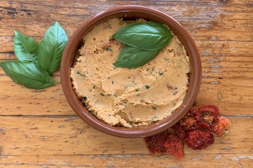 Healthy Recipe: Sun-dried Tomato and Basil Hummus